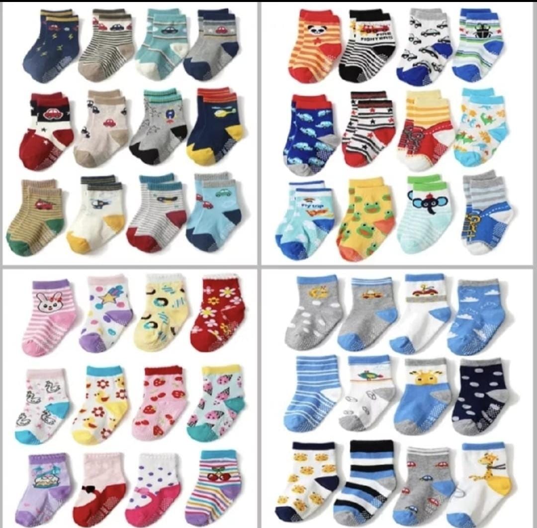 12 pasang kaos kaki bayi cewe usia 0-12 bulan 3