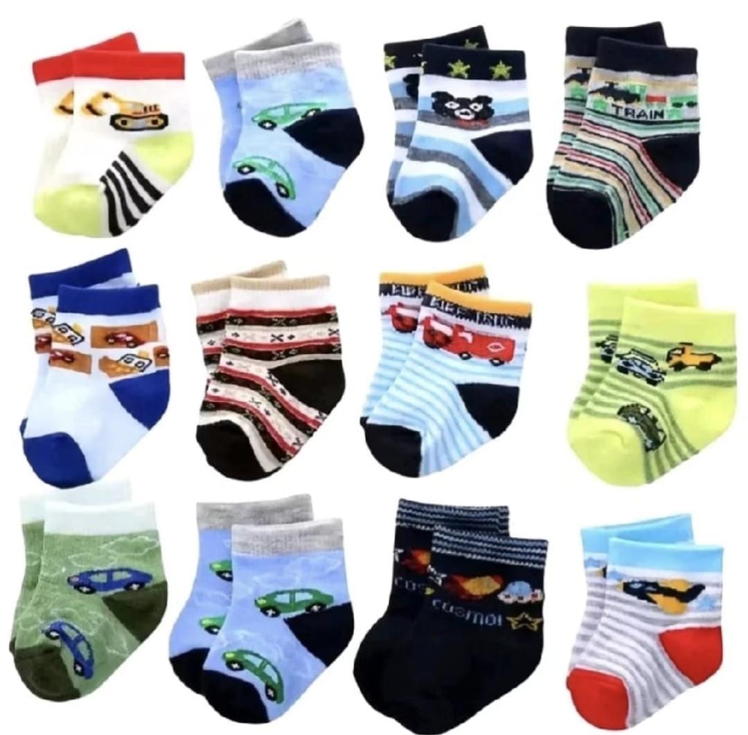 6 pasang kaos kaki bayi cewe usia 0-12 bulan