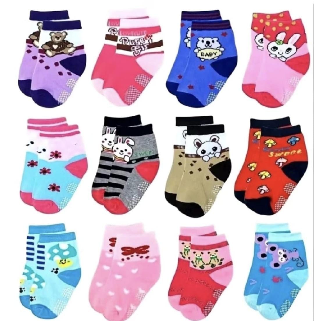 3 pasang kaos kaki BAYI cewe usia 0-12 bulan 4